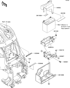 ZG1400 Короб для АКБ