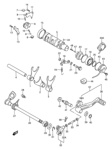 GSX750 Переключение передач
