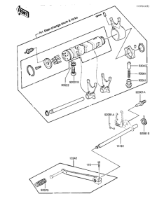 KZ550 Переключатель передач