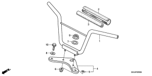 CRF50F Handle pipe / top bridge
