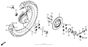 XR185 Переднее колесо