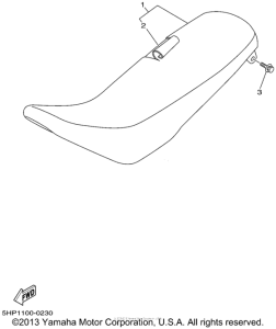 TTR125P Сиденье