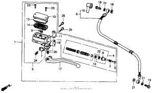 ST1100 Цилиндр сцепления