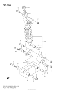 GSX-R1000Z Rear Cushion Lever (Gsx-R1000L3 E03)