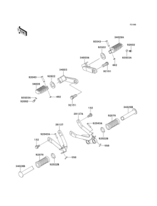 BJ250 Подножки