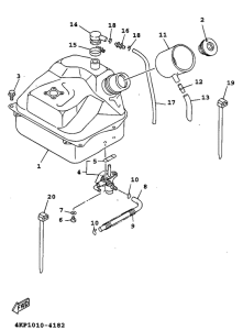 XC125 Топливный бак