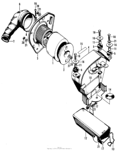 CB125S Air cleaner + tool box