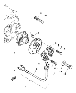 XS400 Contact breaker, governor