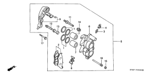 CRM50R Передний суппорт