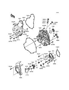 ER650 Крышки двигателя