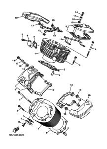 XVS1100 XVS11W Цилиндр