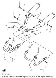 XJ600SH Выхлопная система