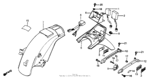 VF700F Задний бампер