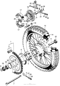 XL70 Переднее колесо