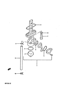 GP125 Топливный кран