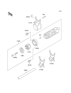 ER500 Переключение / вилка переключения