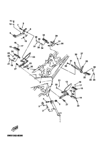 TZR50 Support & repose pied