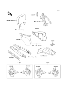 KX125 Наклейки