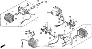 XR250L Задний фонарь