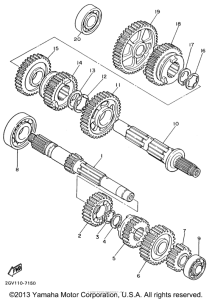 XV535H Трансмиссия
