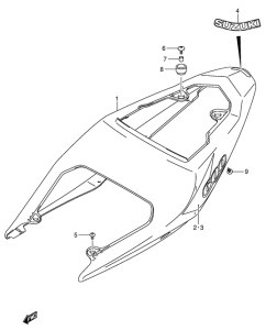 GSX-R600U2 Обтекатель задний