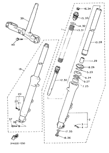 FJ1200 Передняя вилка