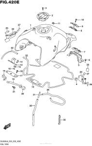 DL650 (ABS) Fuel Tank (Dl650Xal6 E33)