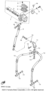 FZR600RG Главный тормозной цилиндр