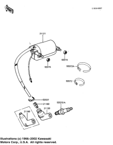 KX125 Катушка зажигания
