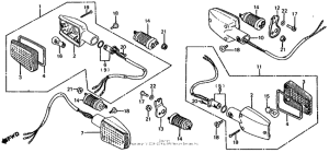 VF750S Задний фонарь