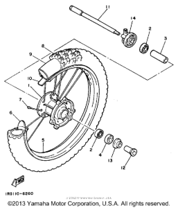 TT350T Переднее колесо