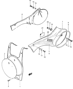 RM465 Обтекатель задний