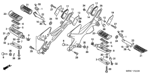 CBF600 (Naked, ABS) Ступень передачи