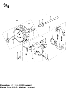 MC1 Front hub / brake