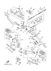 XVS250 Stand. footrest