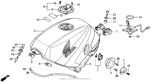 VFR700F Топливный бак