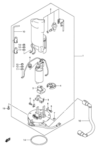 GSX-R600 Топливный насос