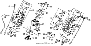 GL1000 Speedometer + tachometer + key set