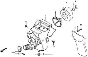 CR80R Air cleaner 83