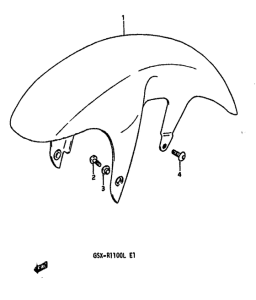 GSX-R1100 Переднее крыло