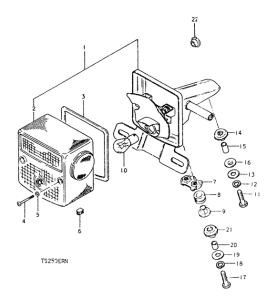 TS250 Задний комбинированный сигнал