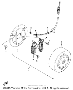 TT500H Fly wheel magneto