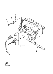 FZ400 Габаритный задний фонарь