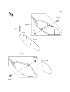 KLX300R Боковые обтекатели