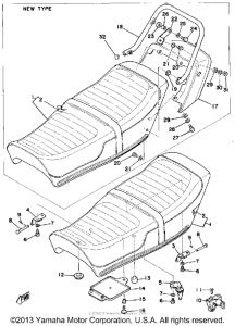 XS500C Сиденье