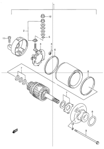 DR250 Стартерный мотор
