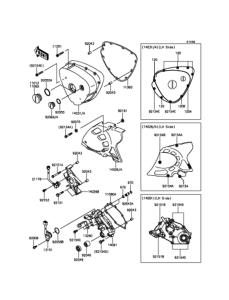EJ800 レフト エンジンカバー