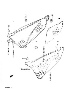 DR125 Обтекатель задний