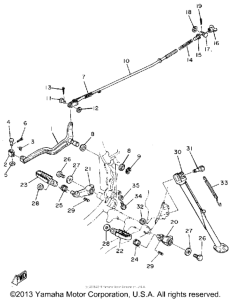 TT500H Подножки