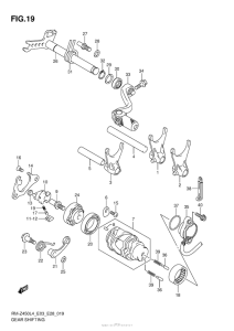 RM-Z450 Механизм  переключения передач